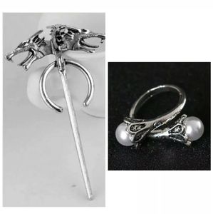 2x Game of Thrones Daenerys'Pins and ring